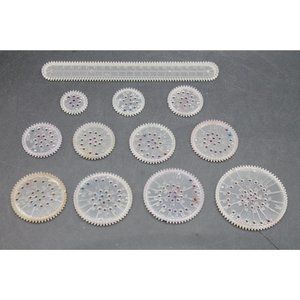 Lot of 12 Vintage Kenner Spirograph 1967 Replacement Wheel Gear Ring Parts